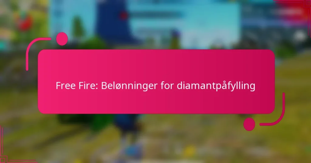 Free Fire: Belønninger for diamantpåfylling