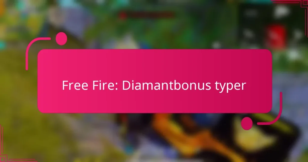 Free Fire: Diamantbonus typer