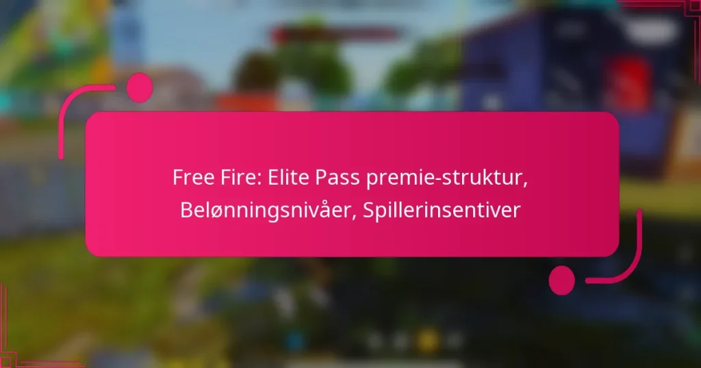 Free Fire: Elite Pass premie-struktur, Belønningsnivåer, Spillerinsentiver